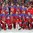 Die Russen feiern nach dem Gewinn der Bronzemedaillen. Foto: Andre Ringuette / HHOF-IIHF Images